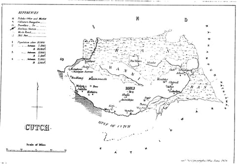 Kutch, Princely State, Map