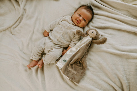 Baby with Personalized Lovey