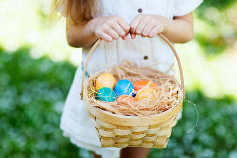 Easter Eggs in Basket