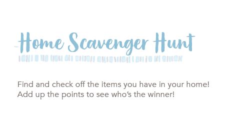 Baby Shower - Home Scavenger Hunt Game