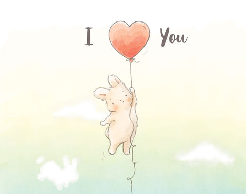 Bunny Balloon Card