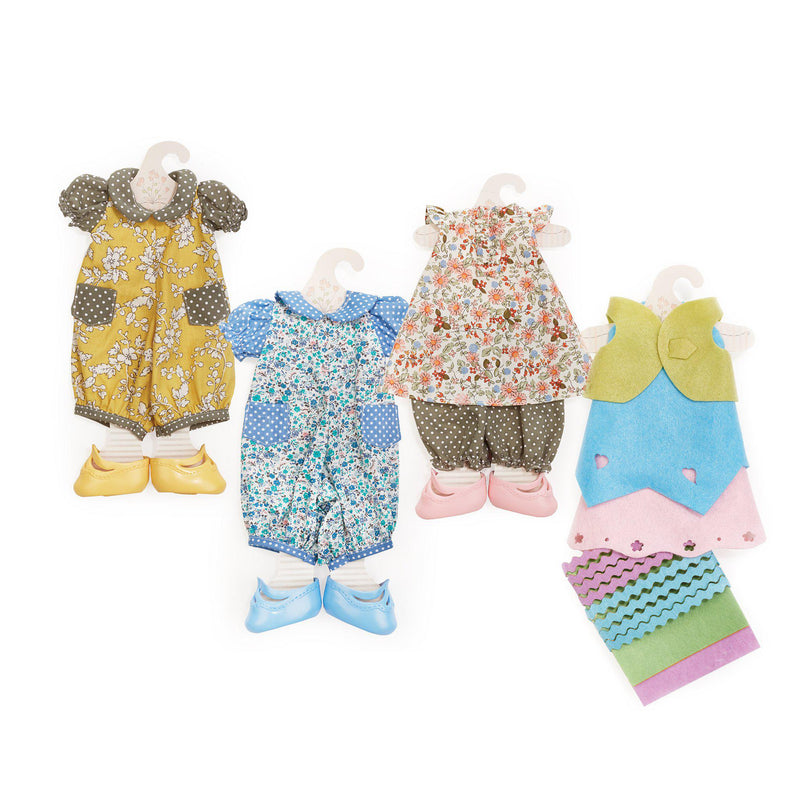 Retired Dress Me Up Doll Clothes Bundle Gift Set Bunnies By The Bay