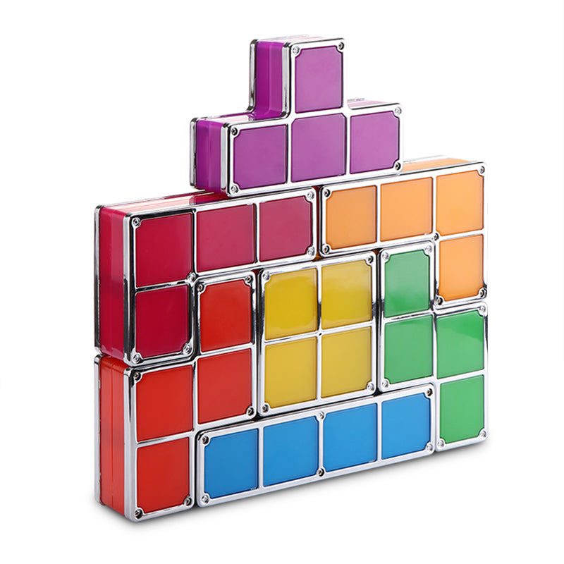 Diy Tetris Puzzle Novelty Led Night Light Stackable Led Desk Table