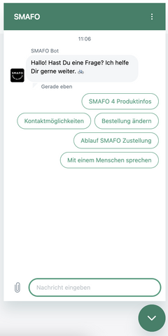 SMAFO Helpcenter Chatbot