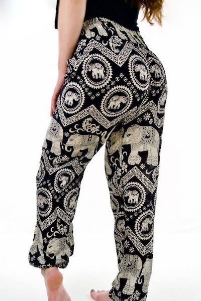 elephants Unique Print Trousers Yoga Pants Hippies Boho Ancient Egyptian  Styles Clothing Gypsy Tribal indie Unique gift clothing Summer 99 -  LaFactory
