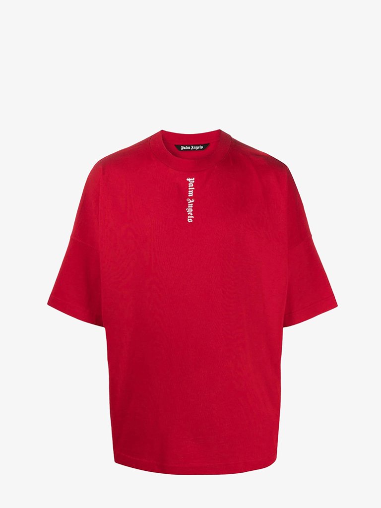 palm angels red t shirt