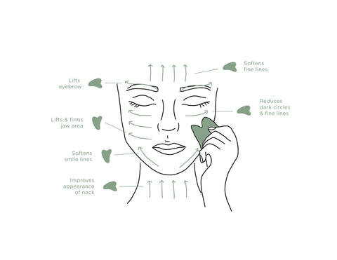 how to gua sha infographic