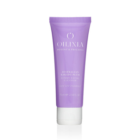 purple tube of natural face cleanser
