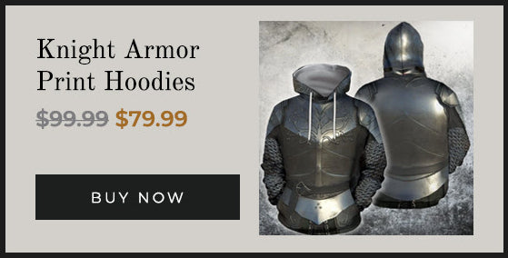 Knight Armor Print Hoodies