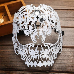 Diamante Iron Skull Face Mask