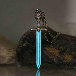 The Wolf King's Sword Glow In The Dark Necklace