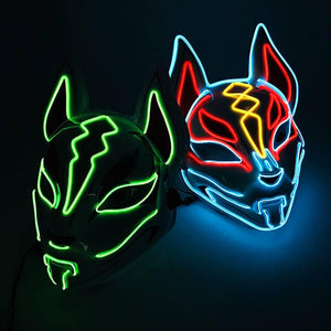 Kitsune Fox Spirit EL Mask – Wyvern's Hoard