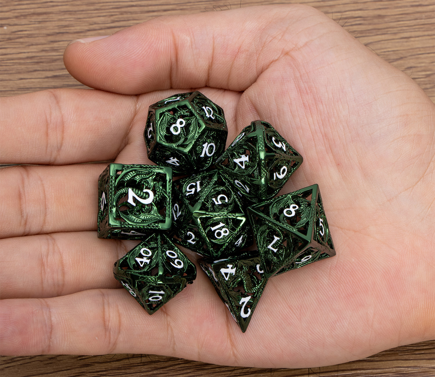 Wyverns Hollow Polyhedral Dice Set Wyverns Hoard