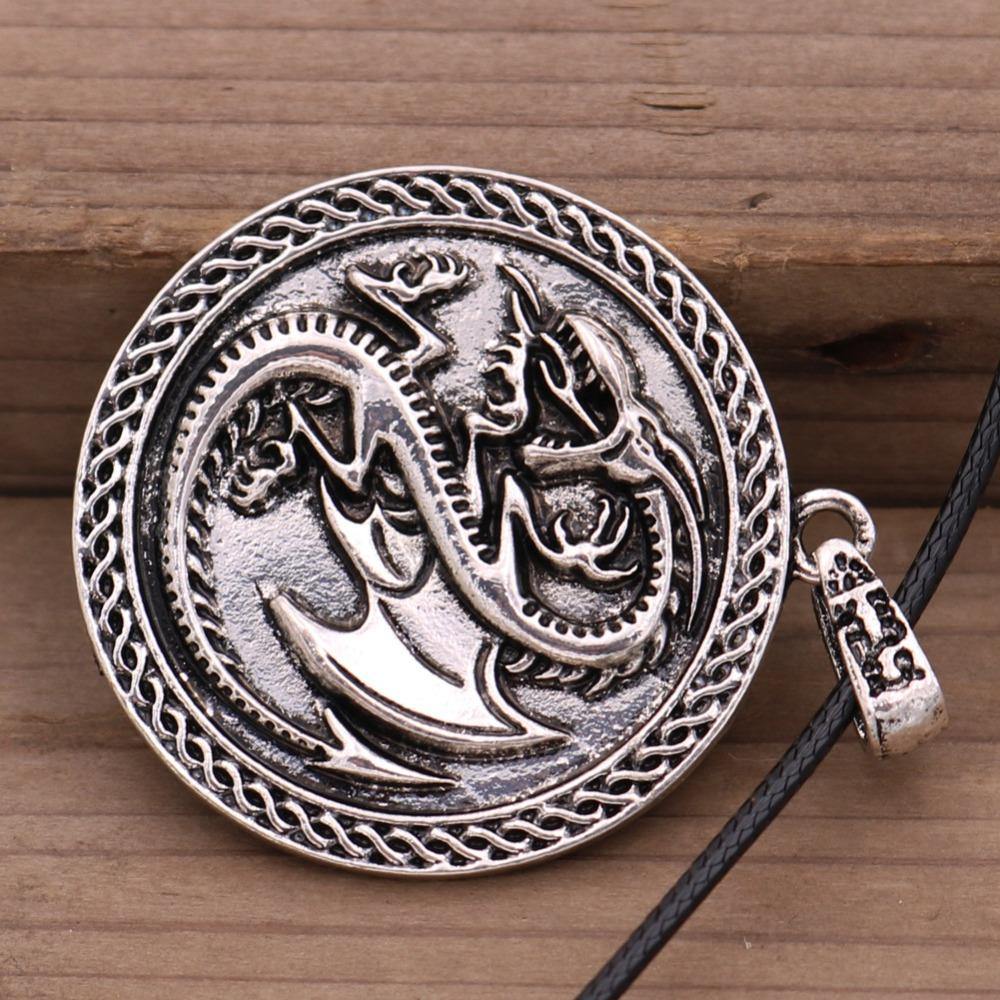 Draconic Wyrm Medallion Necklace – Wyvern's Hoard