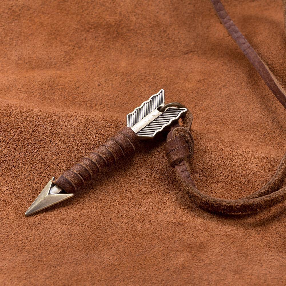 Vintage Arrow Leather Necklace – Wyvern's Hoard