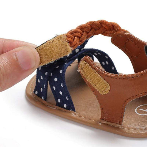 Baby girls bow sandals - Mindful Yard