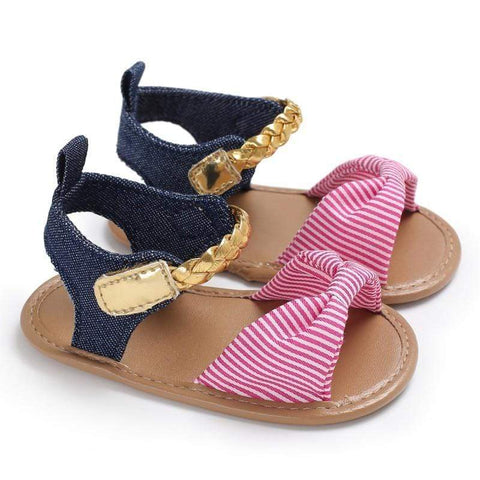 Baby girls bow sandals - Mindful Yard