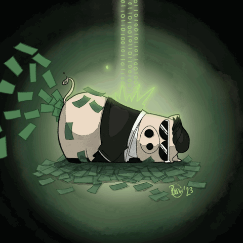 piggy goes brr matrix animation