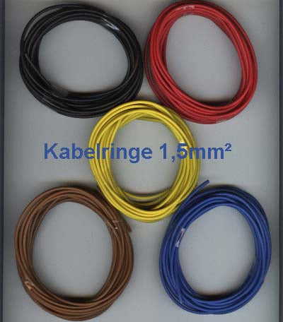 Kabelringe 2,5mm² Kabel für Kfz –