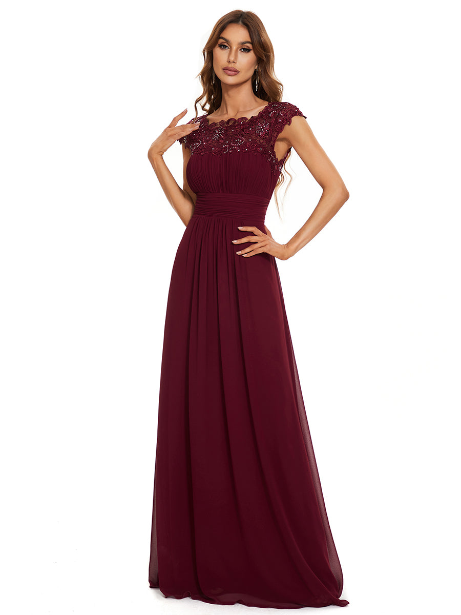 Burgundy Wedding Guest Dresses - Ever-Pretty UK