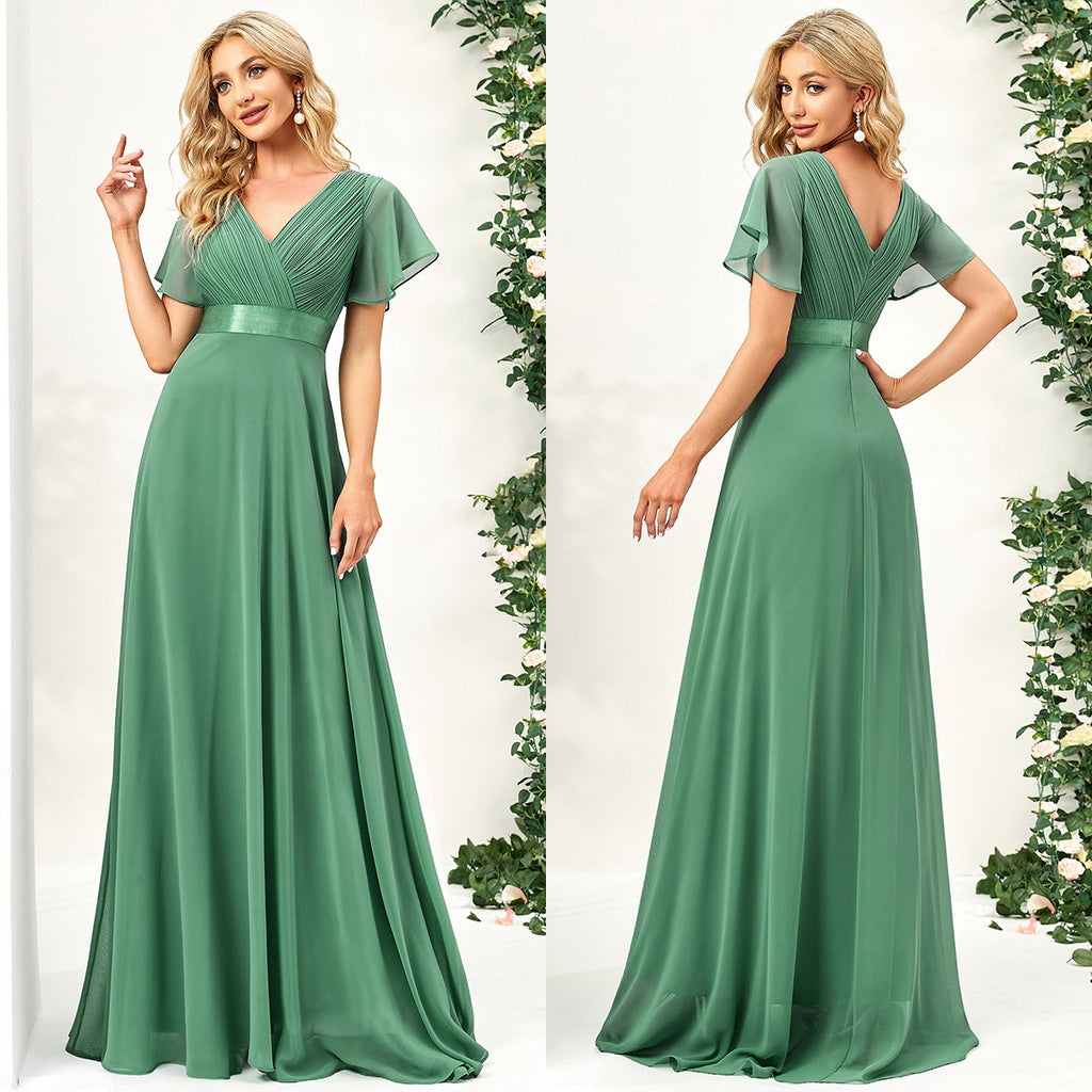 sophisticated green dress