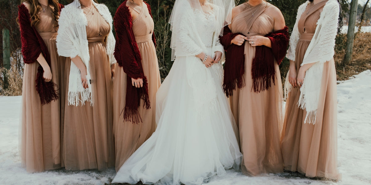 Bridesmaids Dresses Winter Wedding