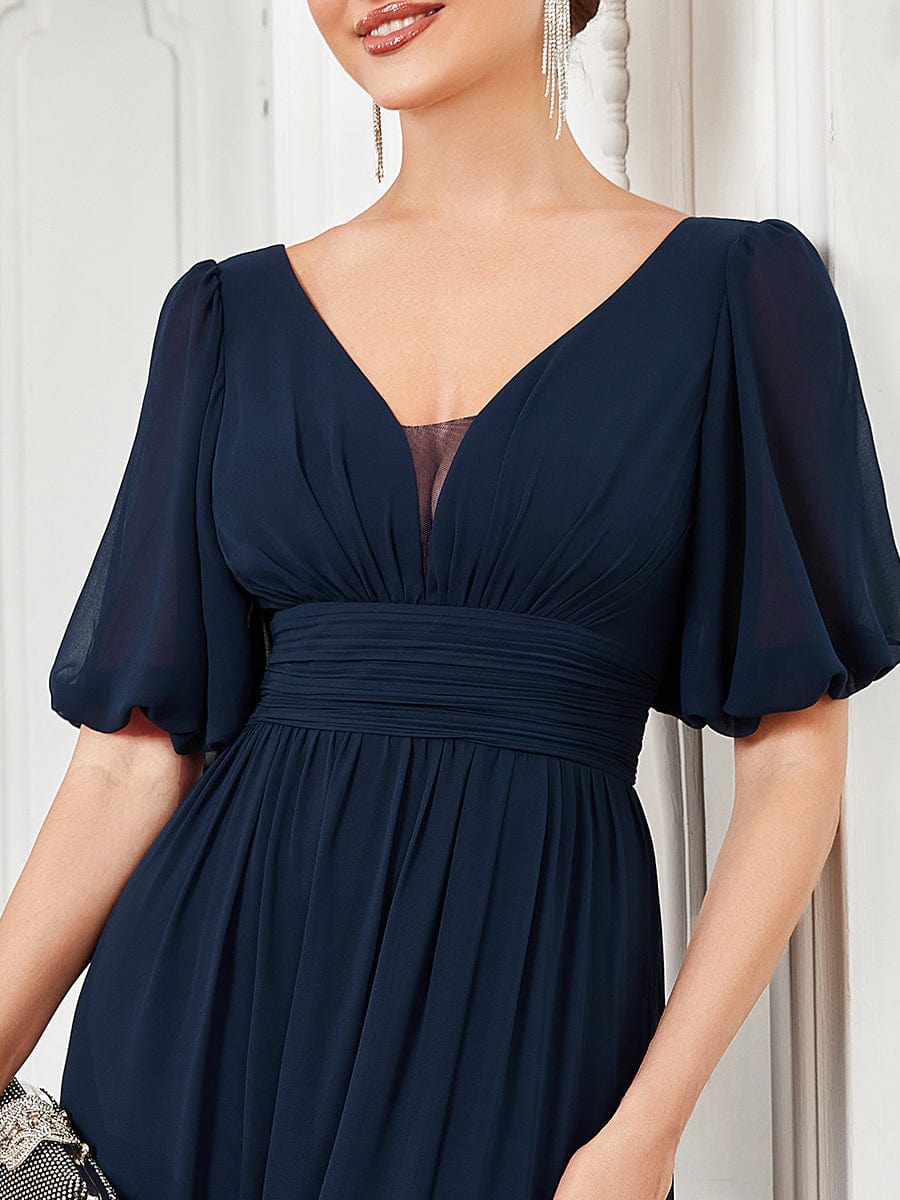 Navy Chiffon Bridesmaid Dresses