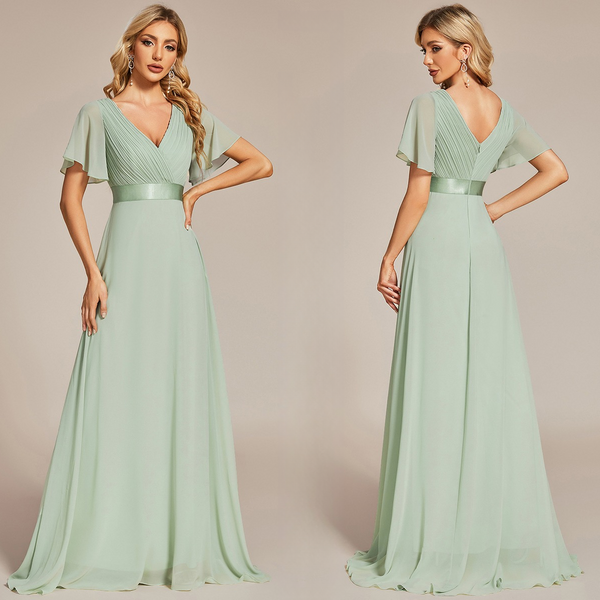 empire waist sage green bridesmaid dresses