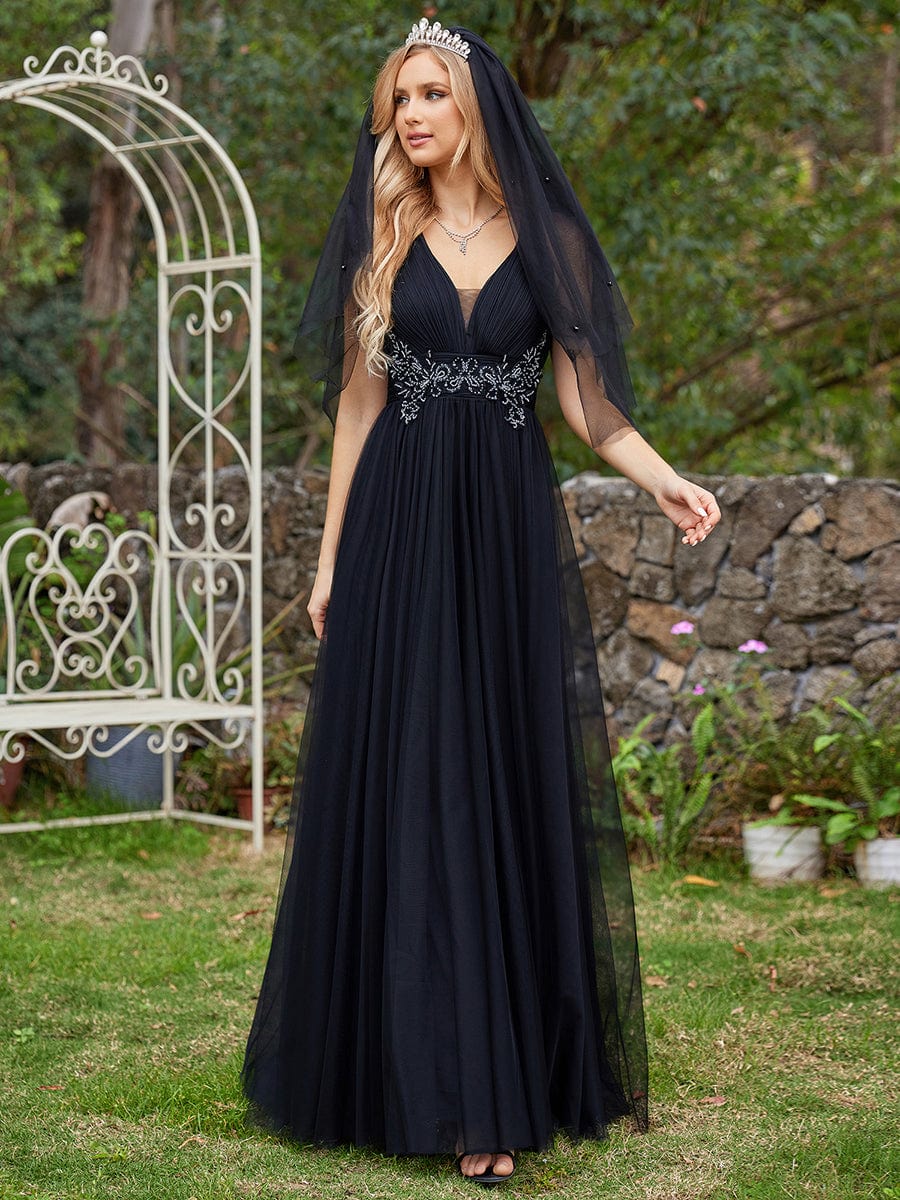 Elegant Sleeveless V-Neck A-Line Bridesmaid Dress