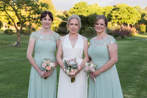 romantic sage green bridesmaid dresses for outdoor garden wedding