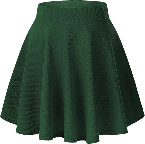 a pine green skater skirt
