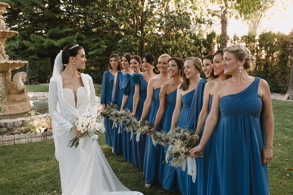 bride and her girls