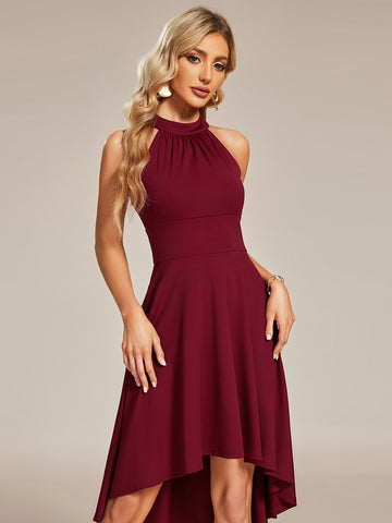 A-Line Halter Cocktail Dress