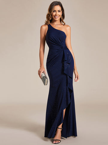 One Shoulder Bodycon Evening Dress