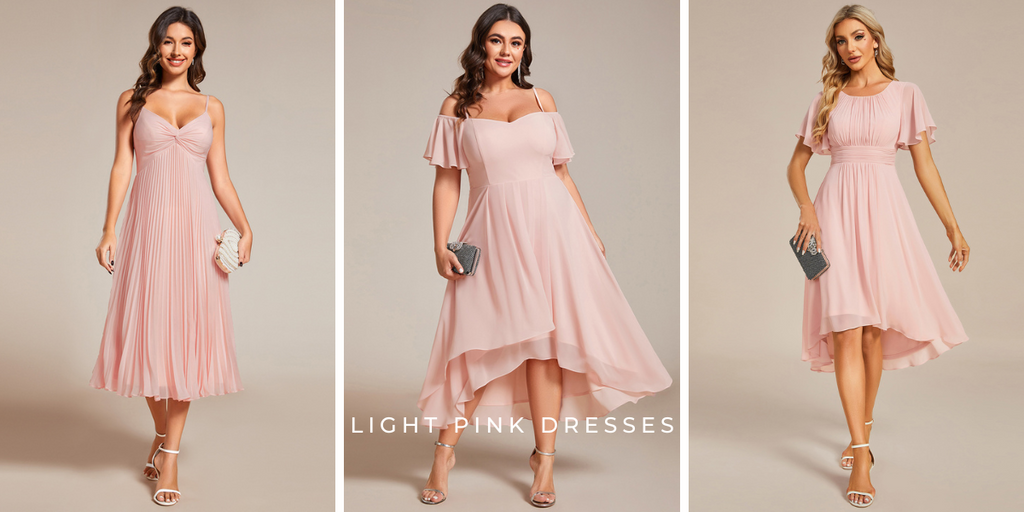 Ever Pretty's light pink dresses