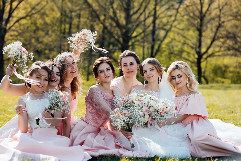 pink bridesmaid dresses for different body types