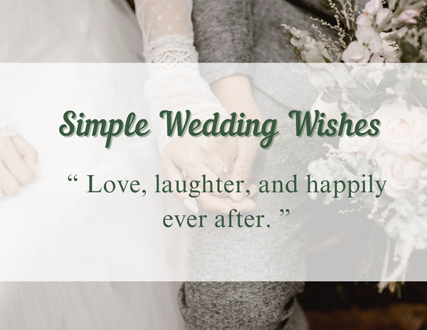 simple wedding wishes