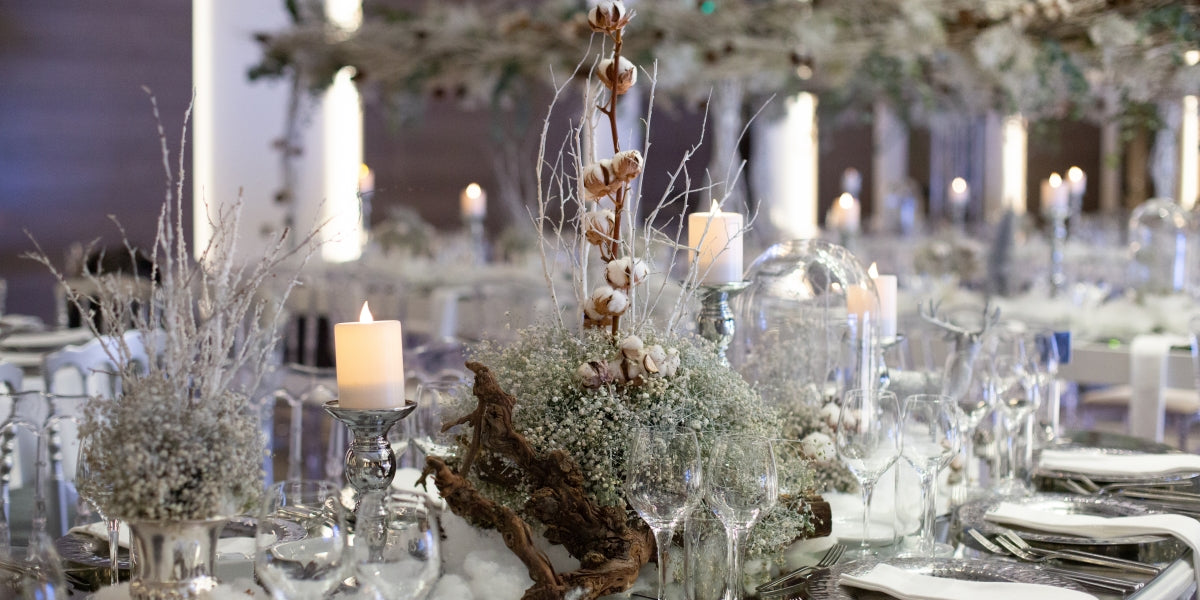 wedding winter table luxury decorations