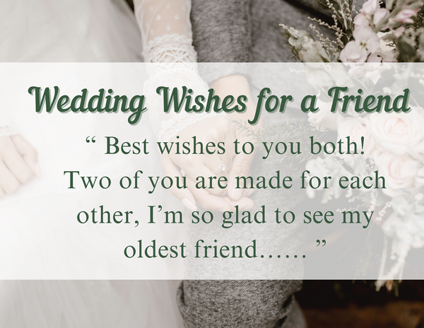 wedding wishes for a friend