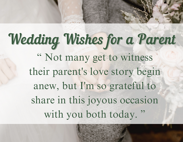 wedding wishes for a parent
