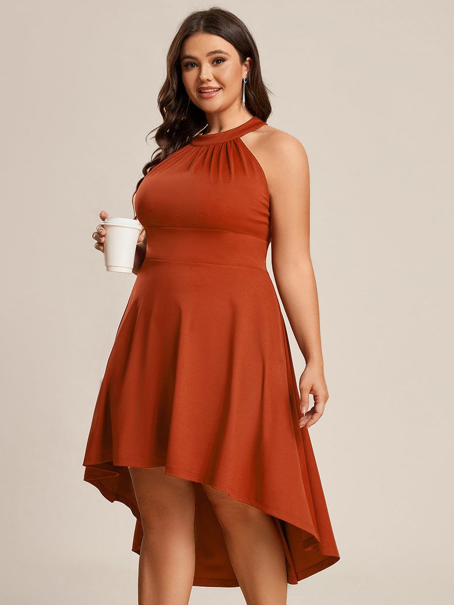 A-Line Halter Summer Sundresses Causal Cocktail Dress