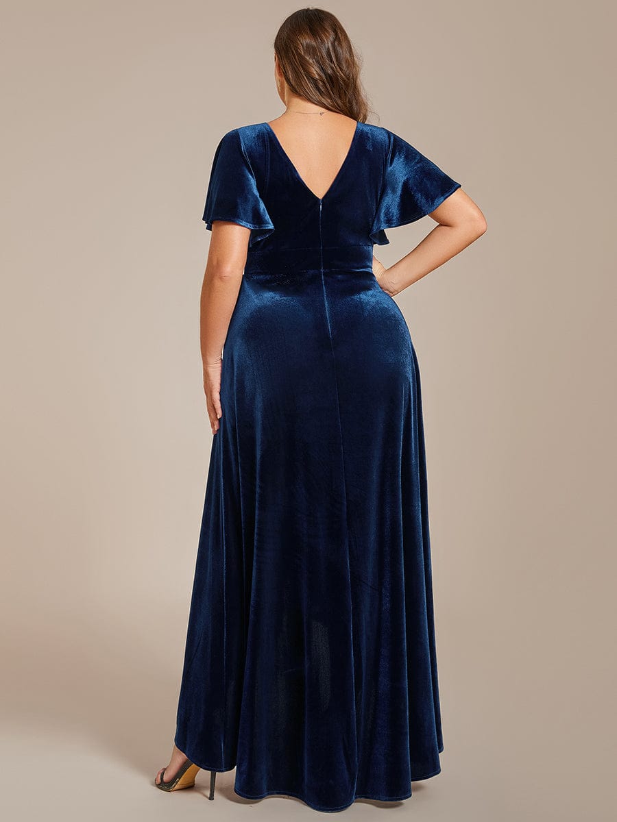 Plus Size Mermaid Evening Dresses with Lace Sleeves - Ever-Pretty UK