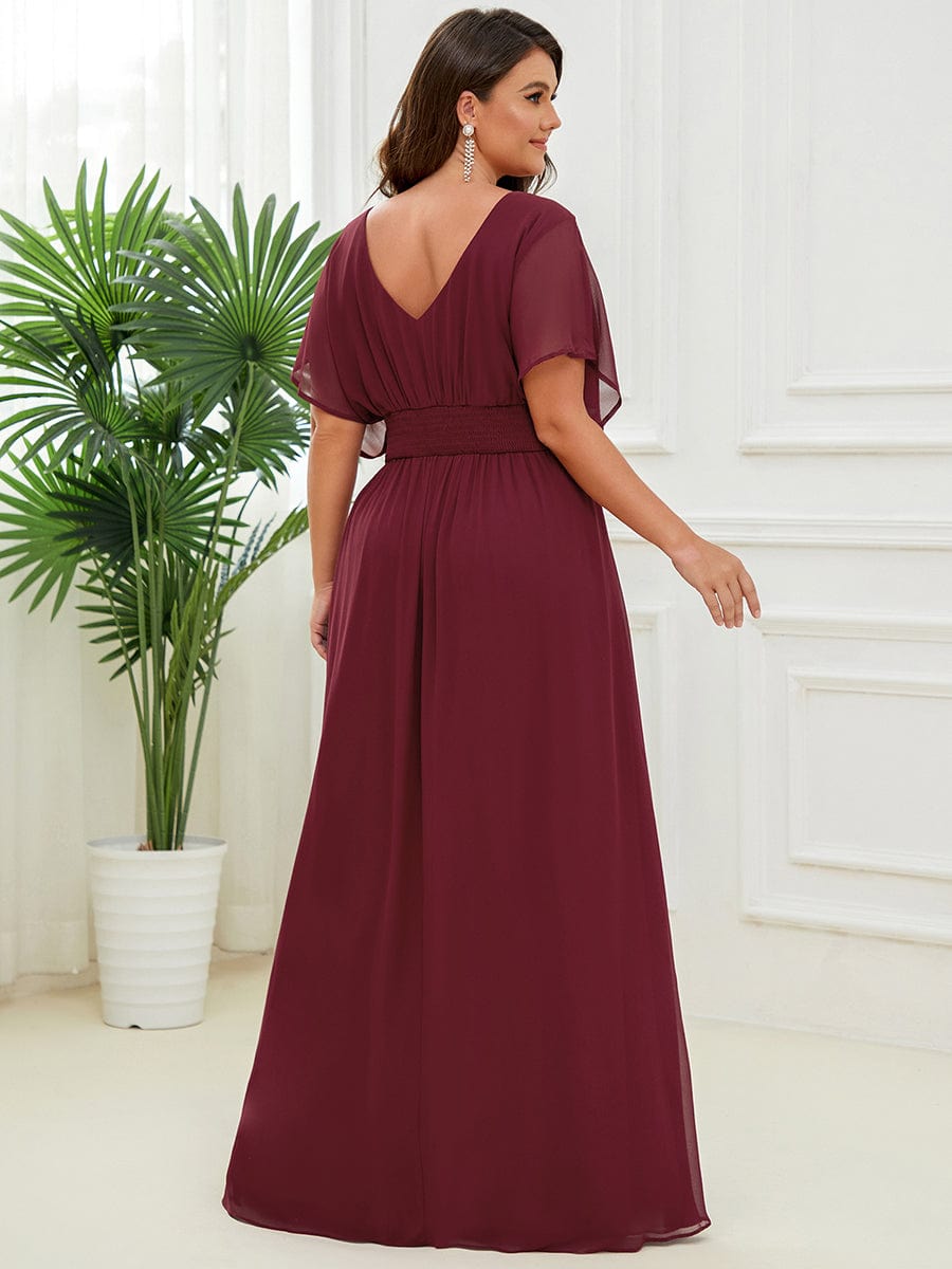 Stunning A-Line Empire Waist Chiffon Wedding Guest Dress