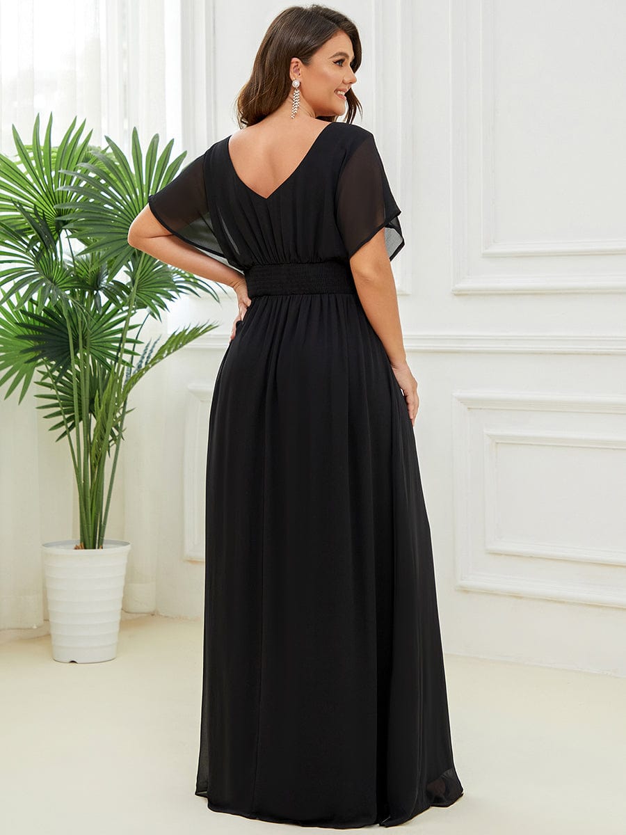 Stunning A-Line Empire Waist Chiffon Wedding Guest Dress