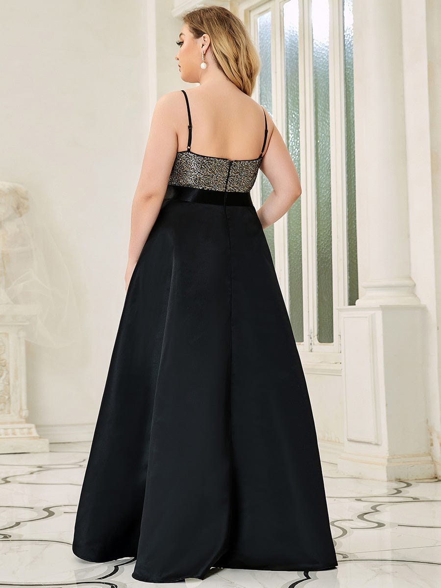 Sexy Backless Sparkly Prom Dresses for Women with Irregular Hem