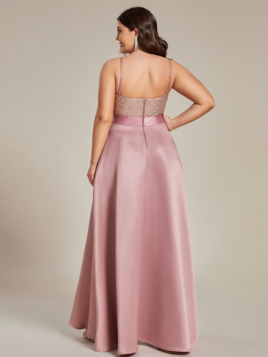 Sparkly Plus Size Prom Dresses for Women with Irregular Hem