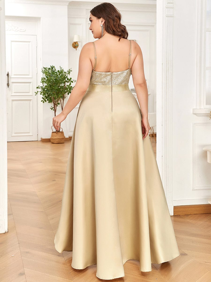 Sexy Backless Sparkly Prom Dresses for Women with Irregular Hem