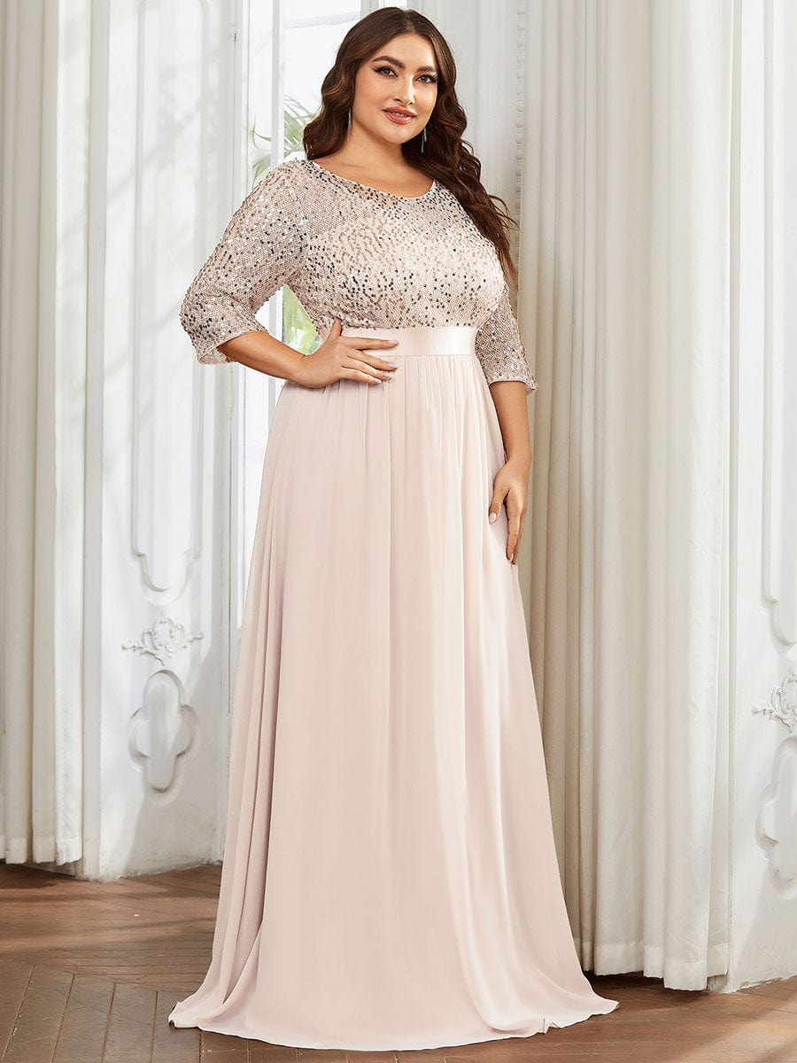 Women's Long Tulle & Sequin Evening Dresses for Mother of the Bride