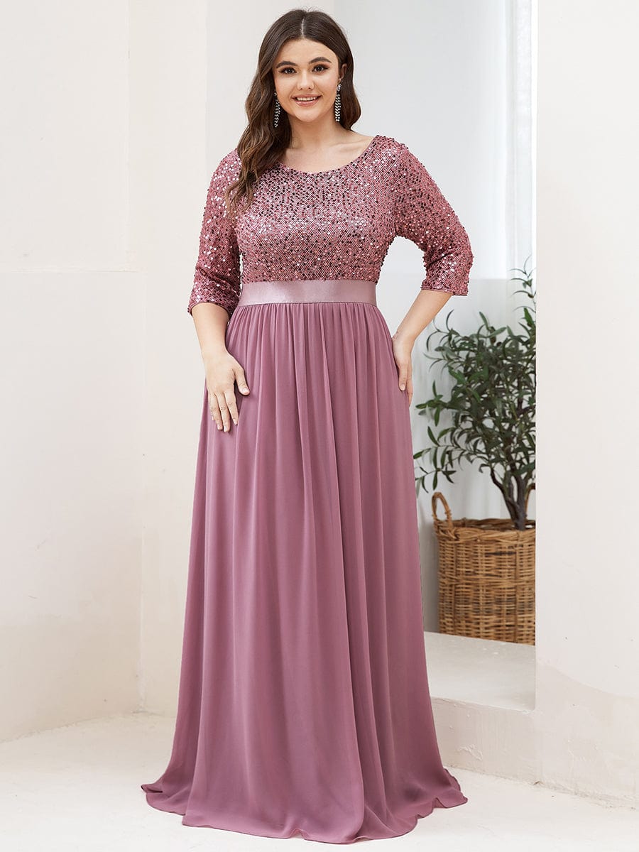 Women's Long Tulle & Sequin Evening Dresses for Mother of the Bride