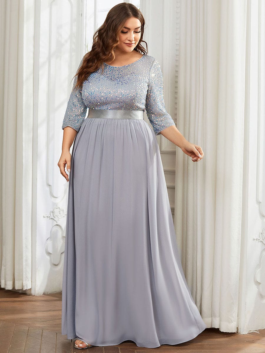 Women's Long Tulle & Sequin Evening Dresses for Mother of the Bride